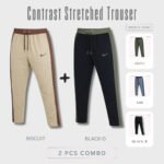 Platinum Contrast Trouser 2 pcs Combo | STR01