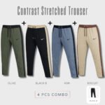 Platinum Contrast Trouser 4 pcs Combo | STR01