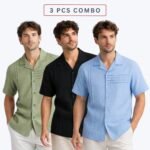 ZARA Premium Cuban Shirt Combo 3 Pcs | SMS01