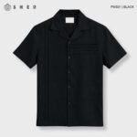 ZARA Premium Cuban Shirt | SMS01-Black - Image 2