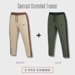 Platinum Contrast Trouser 2 pcs Combo | STR01-Bis+OL
