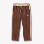 Elite Zipper Contrast Trouser | STR02-Brown - Image 2