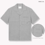 ZARA Premium Cuban Shirt | SMS02-Ash - Image 2