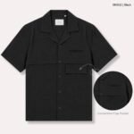 ZARA Premium Cuban Shirt | SMS02-Black - Image 2