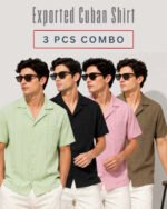Exported Premium Cuban Shirt Combo 3 Pcs | SMS04