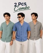 Exported Premium Cuban Shirt Combo 2 Pcs | SMS06