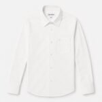 Mens Premium Formal Solid Shirt | SMS07-White - Image 2